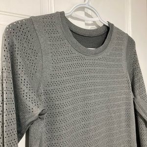 Lululemon Long Sleeve Perforated Top